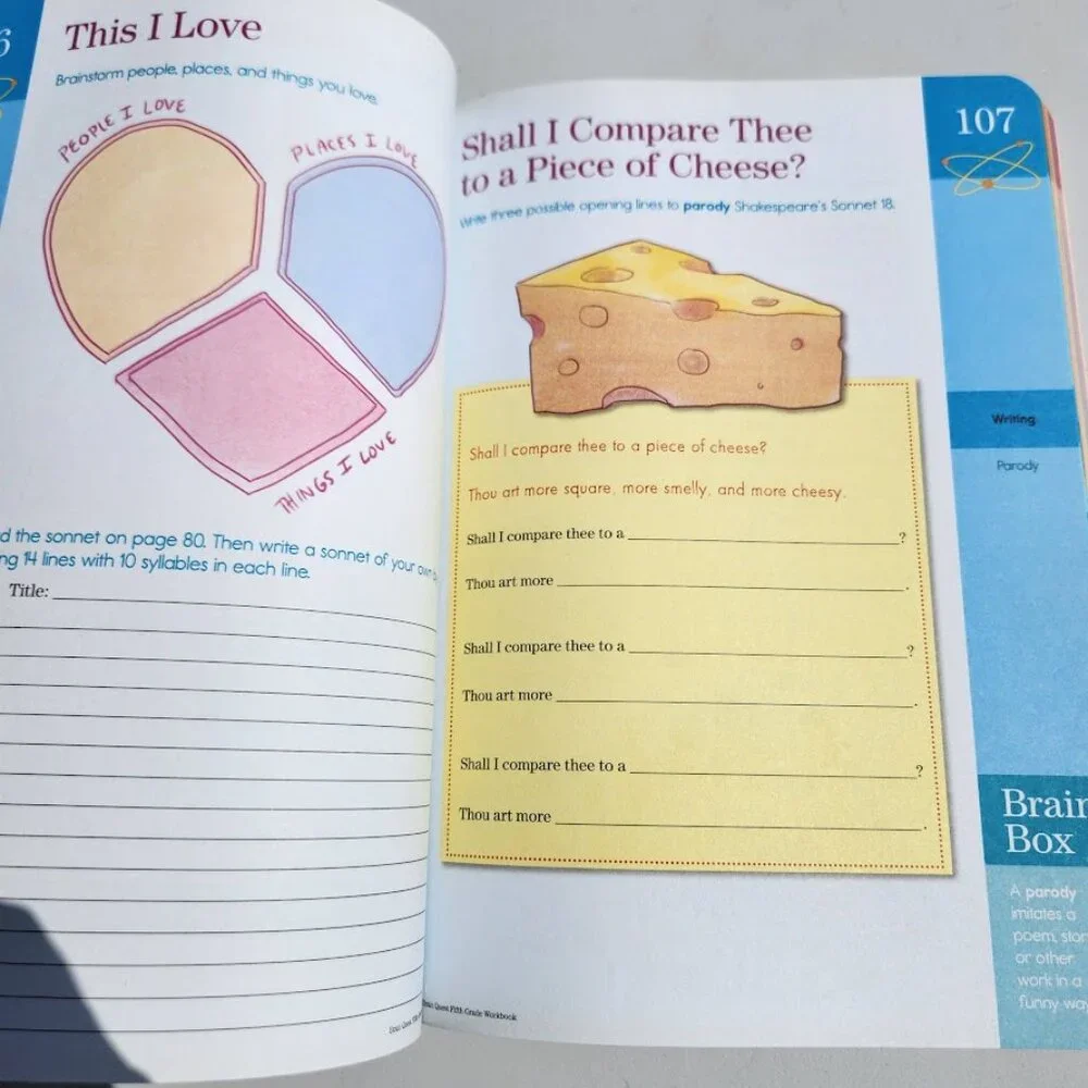 NEW Brain Quest Workbook Grade 5 5th Grade Book Paperback ‏ 320pages Stocking St